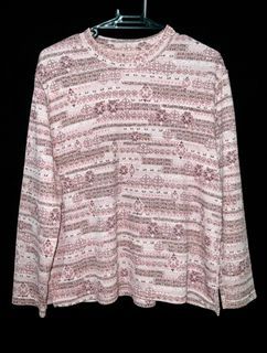 Pink Vintage Floral Sweater