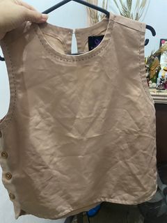Plains and prints Nude Top