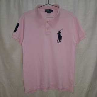 Polo by Ralph Lauren Big Pony Poloshirt (Pink) Medium (Womens)  L24 x W19