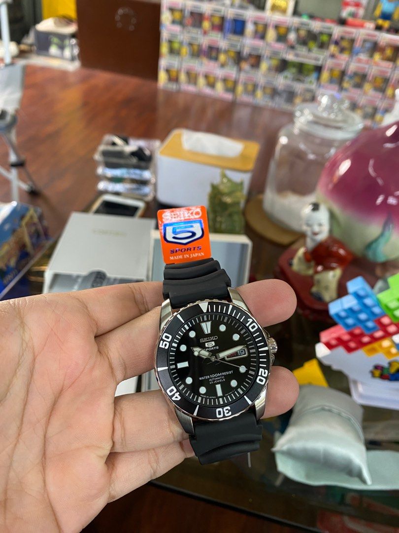 Seiko 5 Black Sea Urchin SNZF17J2 SNZF17 Made in Japan Men s Fashion Watches Accessories Watches on Carousell
