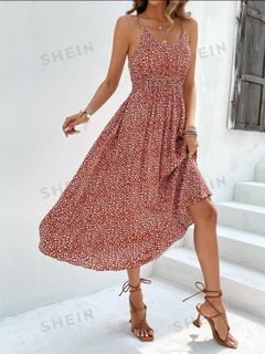 Shein Ditsy Floral Print Dress