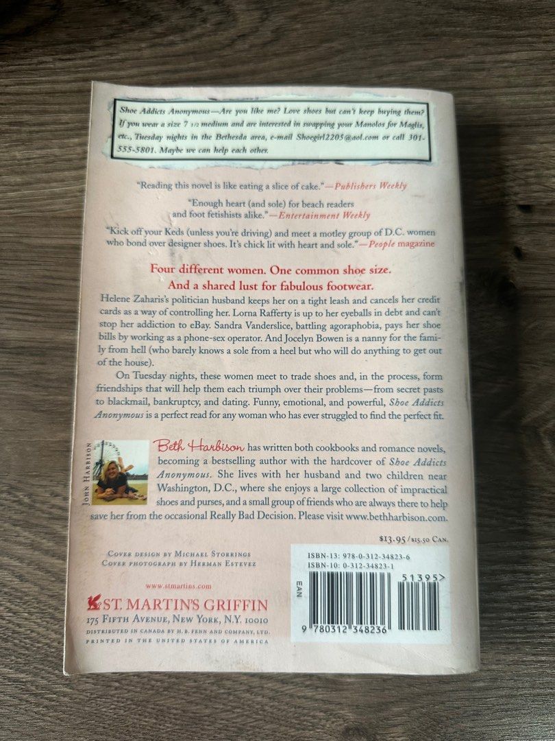 Shoe Addicts Anonymous by Beth Harbison, 興趣及遊戲, 書本& 文具