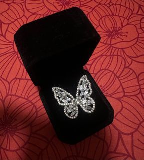 Silver Plated Butterfly Ring
