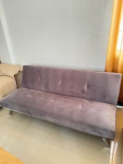 Sofa Bed steel legs velvet