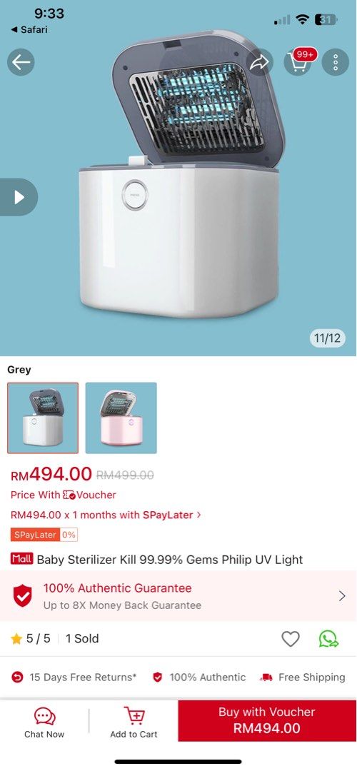 Philips uv sterilizer baby 2025
