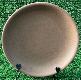 S5 Stoneware Brown Thick Heavy Dinner Plate with Flaw as posted 9.75” x 1.5” inches, 1pc available - P150.00