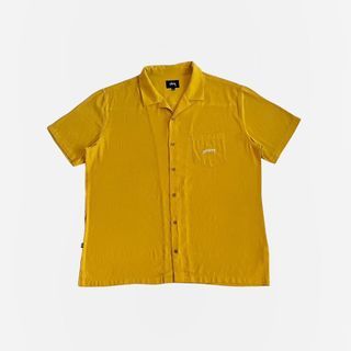Stussy Yellow Button Up Shirt