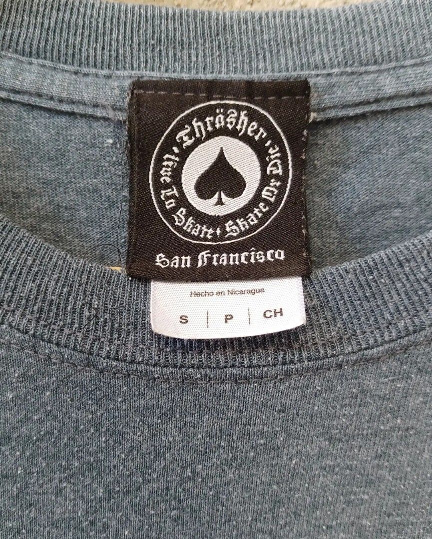 Thrasher t shirt (Category: Tshirts & Polo Shirts ) located in Makati City. Submitted by niko_berto (Listing ID 1304179260, Image 2). Description: trasher t shirt.