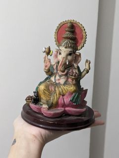 Vintage Hindu Ganesh Handpainted Idol
