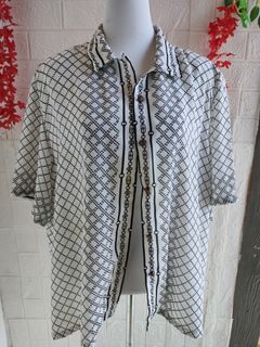 Haut Vintage Guy Laroche Paris Femme - Taille M, Années 80/90, Coton Vert Sans Manches, Motif Floral