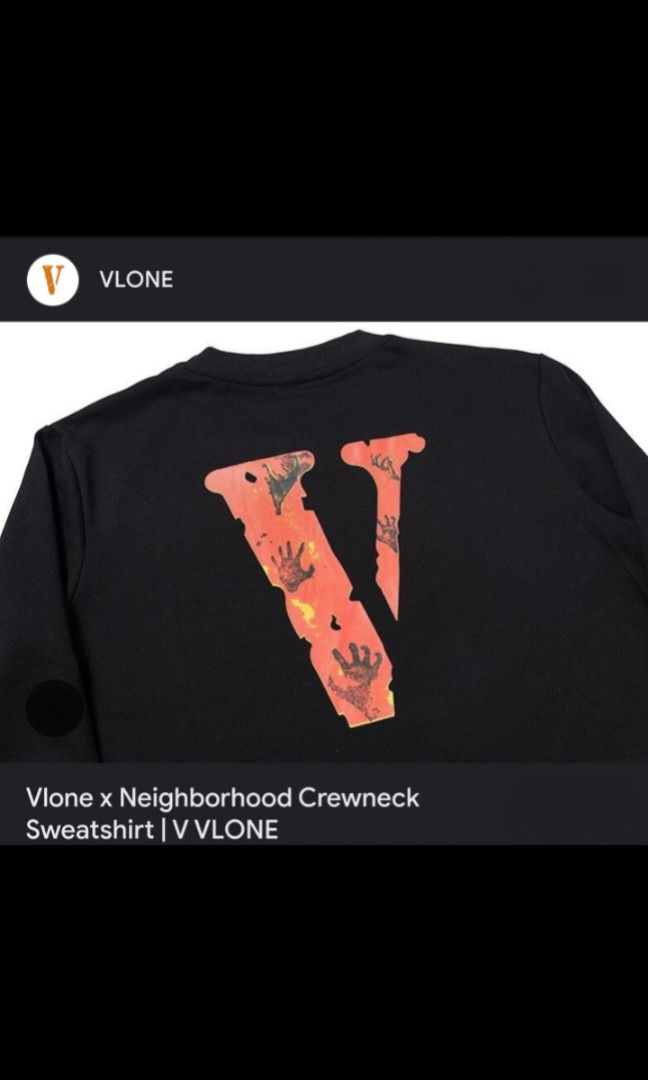 Vlone clot ASAP x Nbhd neighborhood crewneck sweatshirt tee Carousell