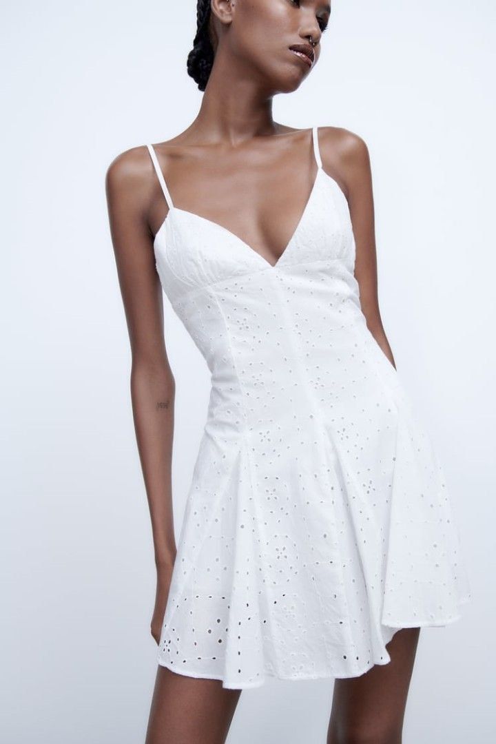 Zara embroidered playsuit outlet
