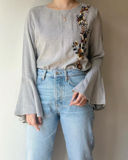 Zara Embroidered Top