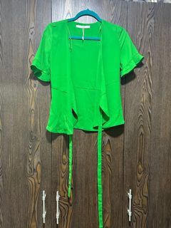 Zara green blouse