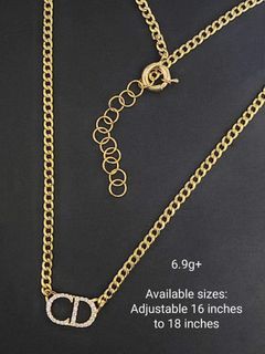 18k CD Necklace & Bracelet