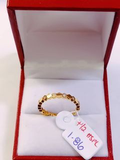 18k Saudi Gold Minimalist Ring S7.5