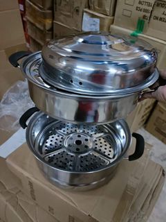 💥3-LAYERS STEAMER STAINLESS STEEL‼️
26CM✅

📍