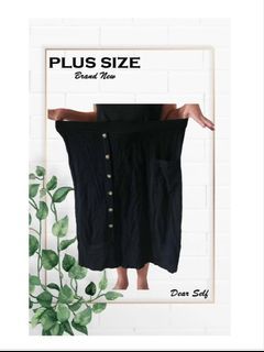3XL-4XL BRAND NEW Plus size Black Midi Skirt
