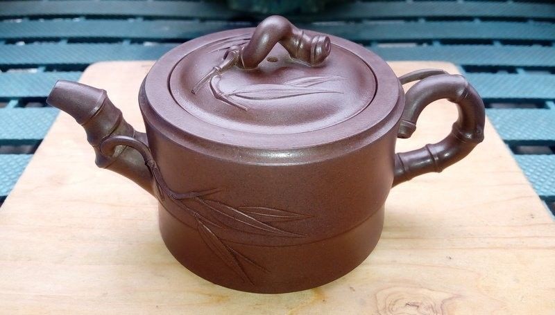 中国宜興急須 全手工 老紫泥紫砂壷 荆溪張款