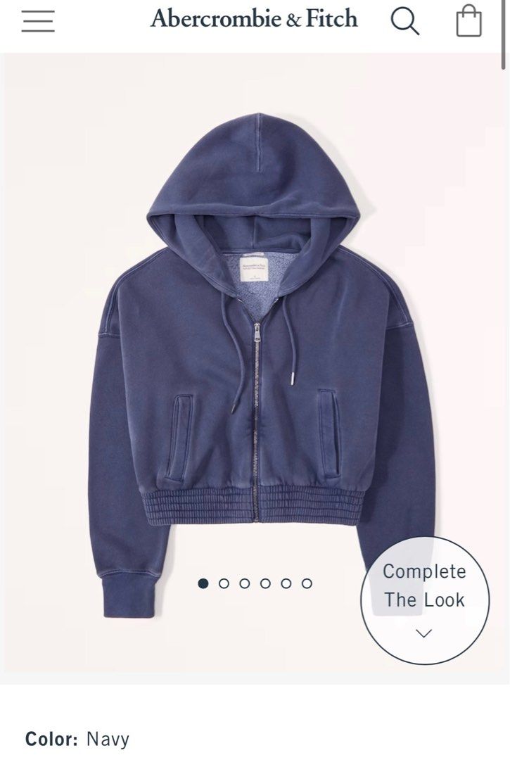 Full zip hoodie abercrombie shop