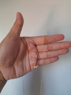 GOLD ANCHOR NECKLACE PAWNABLE