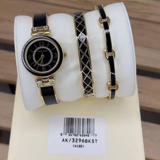 Anne Klein Watch & Bangle Bracelet Set