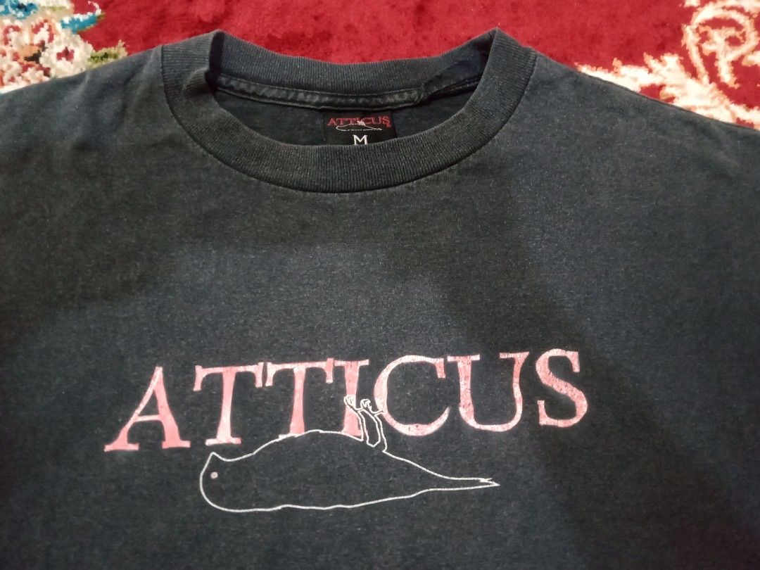 ATTICUS (Category: Tshirts & Polo Shirts) located in Shah Alam. Submitted by rwb_bundle (Listing ID 1301258562, Image 3). Description: ATTICUS BY TOM DELONGE SHIRT SIZE M (PIT 20"X L 27.5") DOUBLE STITCH SWEN FADED CONDITION 7/10 HARGA - RM 55🔥 POS DFOD J&T BERMINAT???🔥 INBOX FOR FAST DEALS.