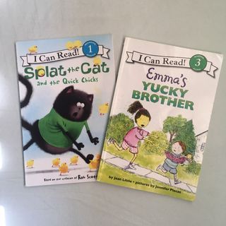 Authenic Original I CAN READ Splat the Cat and Emma's Yucky Brother