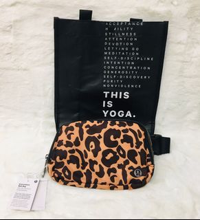 Brand New! Authentic Lululemon Leopard Print Large Belt Bag