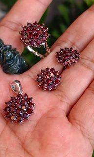 AVAILABLE ON HAND: Natural GARNET set