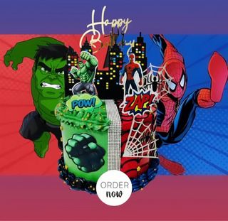 Avengers Hero themed Birthday Cake 收藏品 1