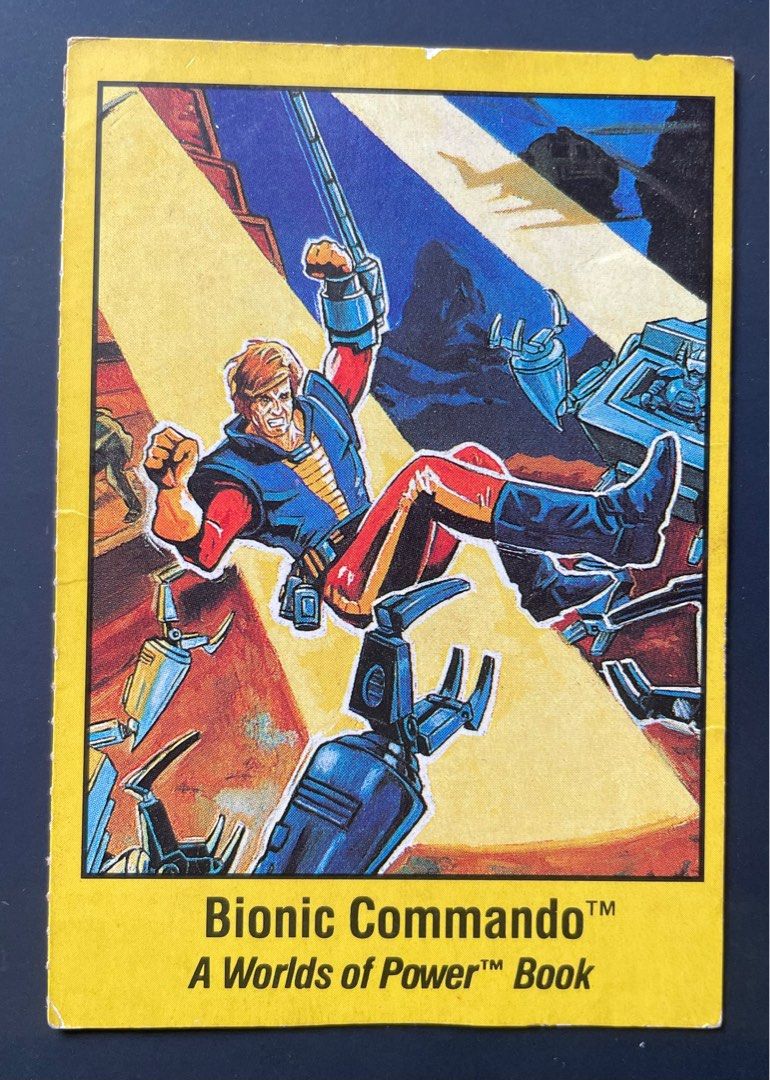 Bionic Commando | A Worlds of Power Trading Card (Nintendo / Capcom) (Category: Raw Singles) located in Mandaluyong City. Submitted by collectorsobsessions (Listing ID 1301222839, Image 1). Description: - Not in mint condition. - Please see pics for reference. - What you see is what you get. PRICE: P300.