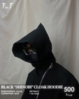 Black “Shinobi” Cloak hoodie