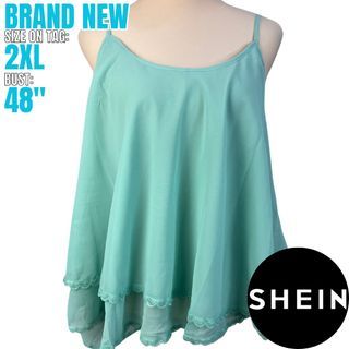 Brand New 2XL SHEIN Mint Sleeveless Top | Plus Size