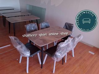 BRAND NEW 6 SESTER MARBLE DINING TABLE