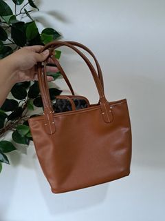Anjou black brown small hand bag /tote