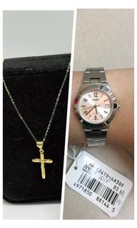 Buy Casio Watch Take 18k Gold Necklace
