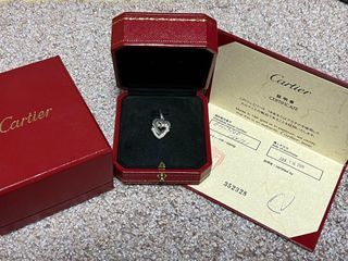 Cartier Double Heart Diamond Charm WG