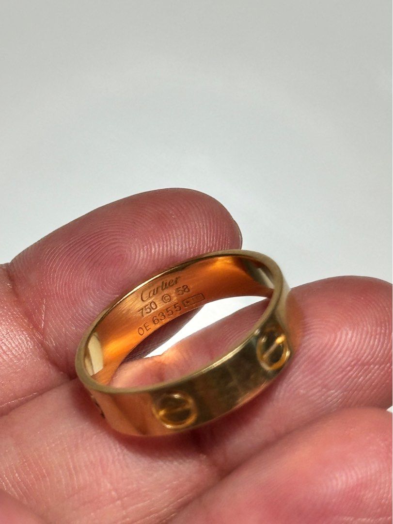Cartier ring hk setting 18 karat Women s Fashion Jewelry Organizers Rings on Carousell