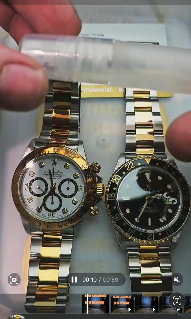 Cleaning Oxidation and tarnish Gold watch Rolex repair Expert Shop based Oxidation Tarnish cleaning polishing restoration