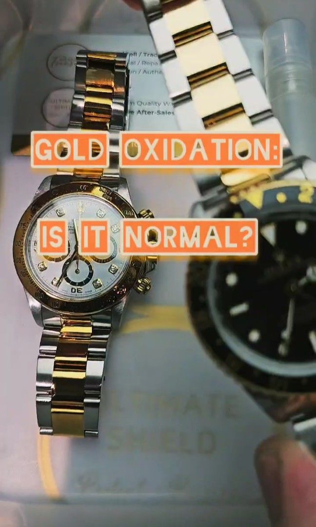 Cleaning Oxidation and tarnish Gold watch Rolex repair Expert Shop based Oxidation Tarnish cleaning polishing restoration