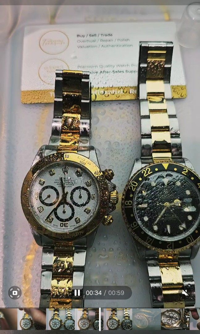 Gold watch repair on sale