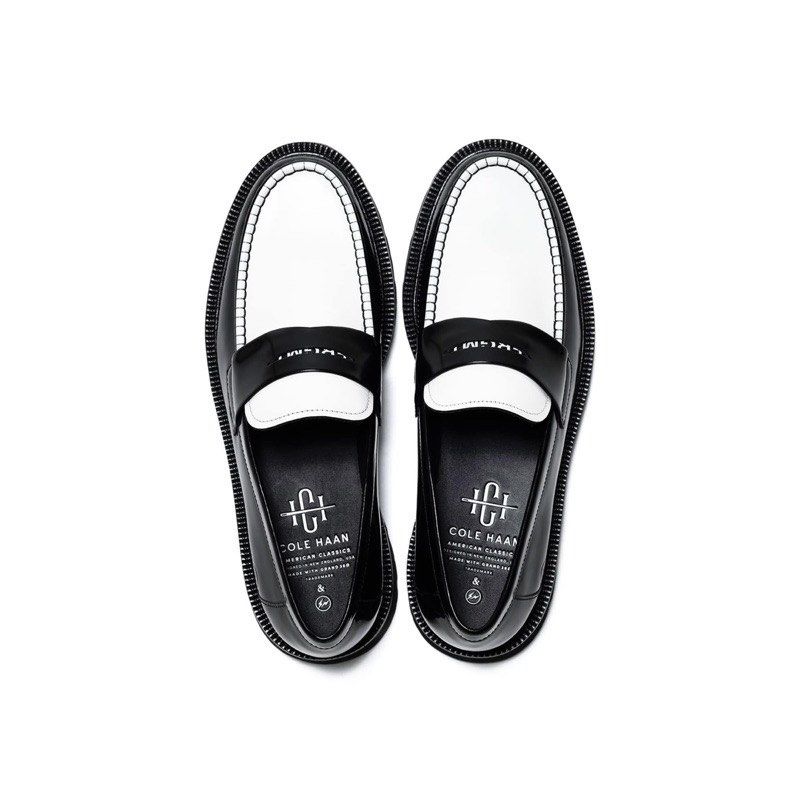 COLE HAAN / FRAGMENT DESIGN 藤原浩聯名美國經典Penny 閃電皮革樂福鞋, 他