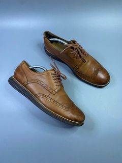 Cole Haan - Original Grand Shortwing Brown Leather Ivory