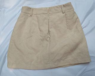 Corduroy Mini Skirt w/ Inner Short