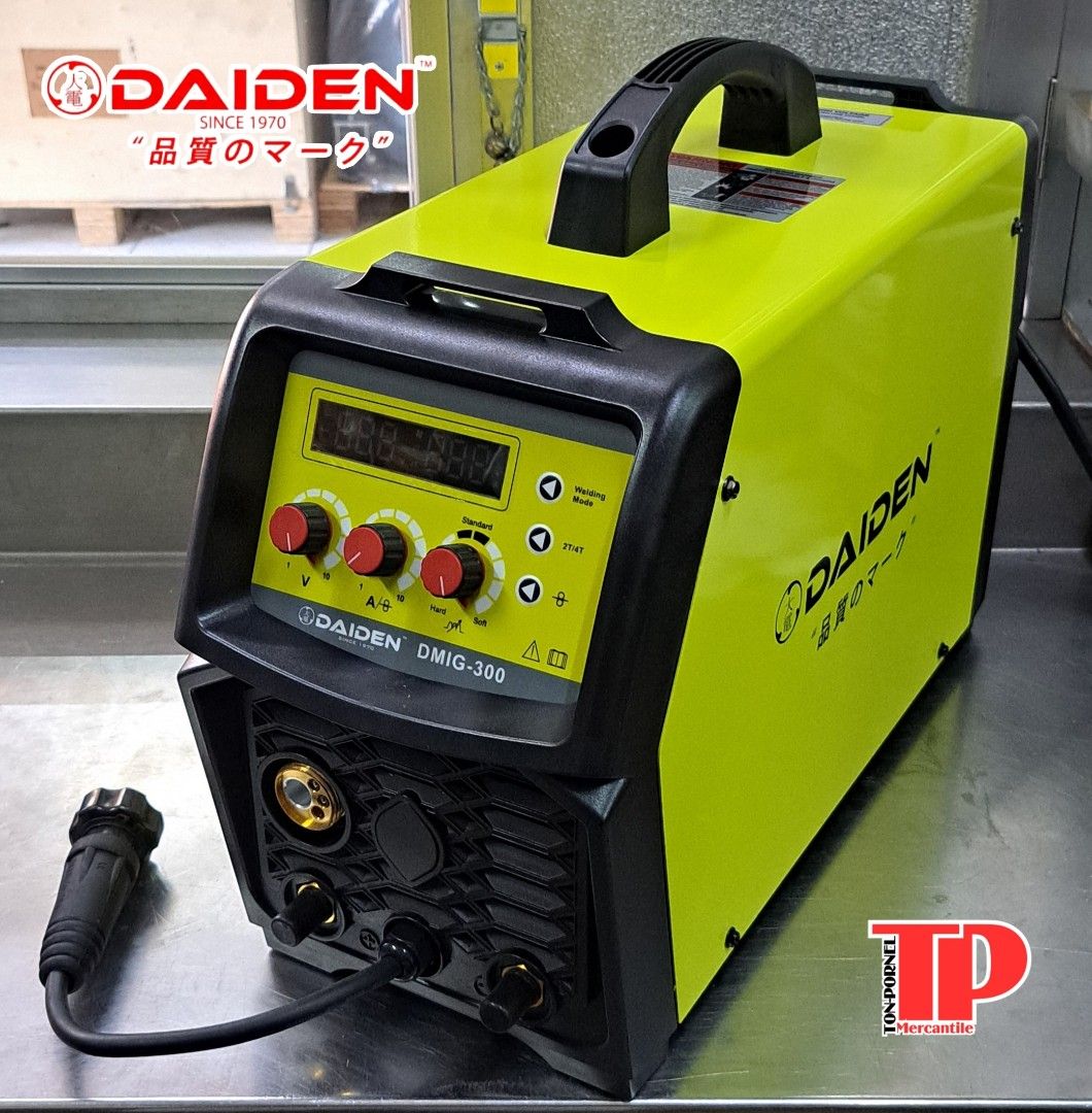 DAIDEN 300A INVERTER MIG WELDING MACHINE (Category: Construction Tools & Equipment) located in Manila. Submitted by tonpornel (Listing ID 1301174625, Image 2). Description: Ton-Pornel Mercantile • We supply Powertools, Hardware tools, Plumbing, Paints, Electrical and Construction materials • We offer Paint Mixing and Powertools Repair Visit us: 38 Marcos Highway Mayamot, Antipolo City https://maps.google.com/?cid=1384230075759805792&entry=gps Sto