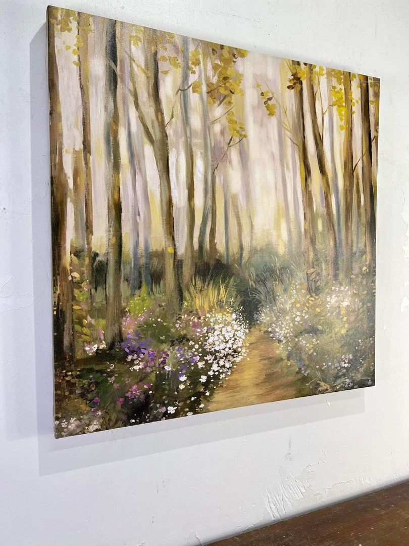 Enchanted Forest and Lake Canvass Frame (Category: Frames & Pictures) located in Malabon City. Submitted by lacasadecor (Listing ID 1301249797, Image 2). Description: 60cm x 60cm.