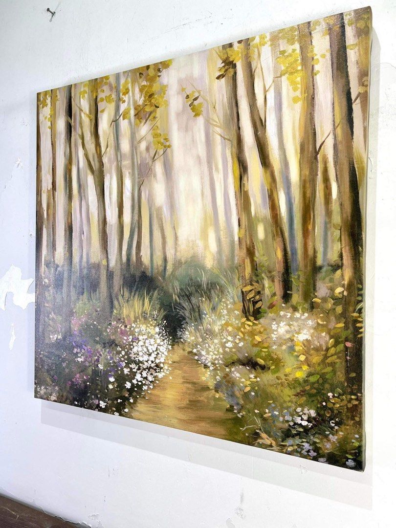 Enchanted Forest and Lake Canvass Frame (Category: Frames & Pictures) located in Malabon City. Submitted by lacasadecor (Listing ID 1301249797, Image 3). Description: 60cm x 60cm.