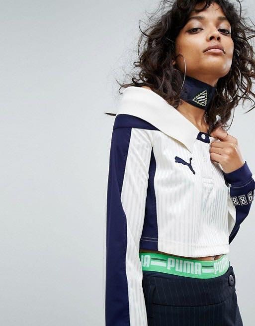 Puma off the shoulder top top