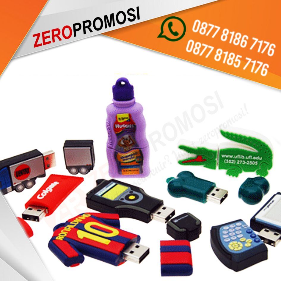 Flashdisk Rubber Custom Desain USB Metode 3D , Elektronik, Bagian ...